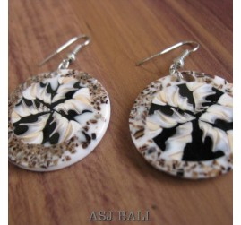ethnic handmade seashells earrings bali